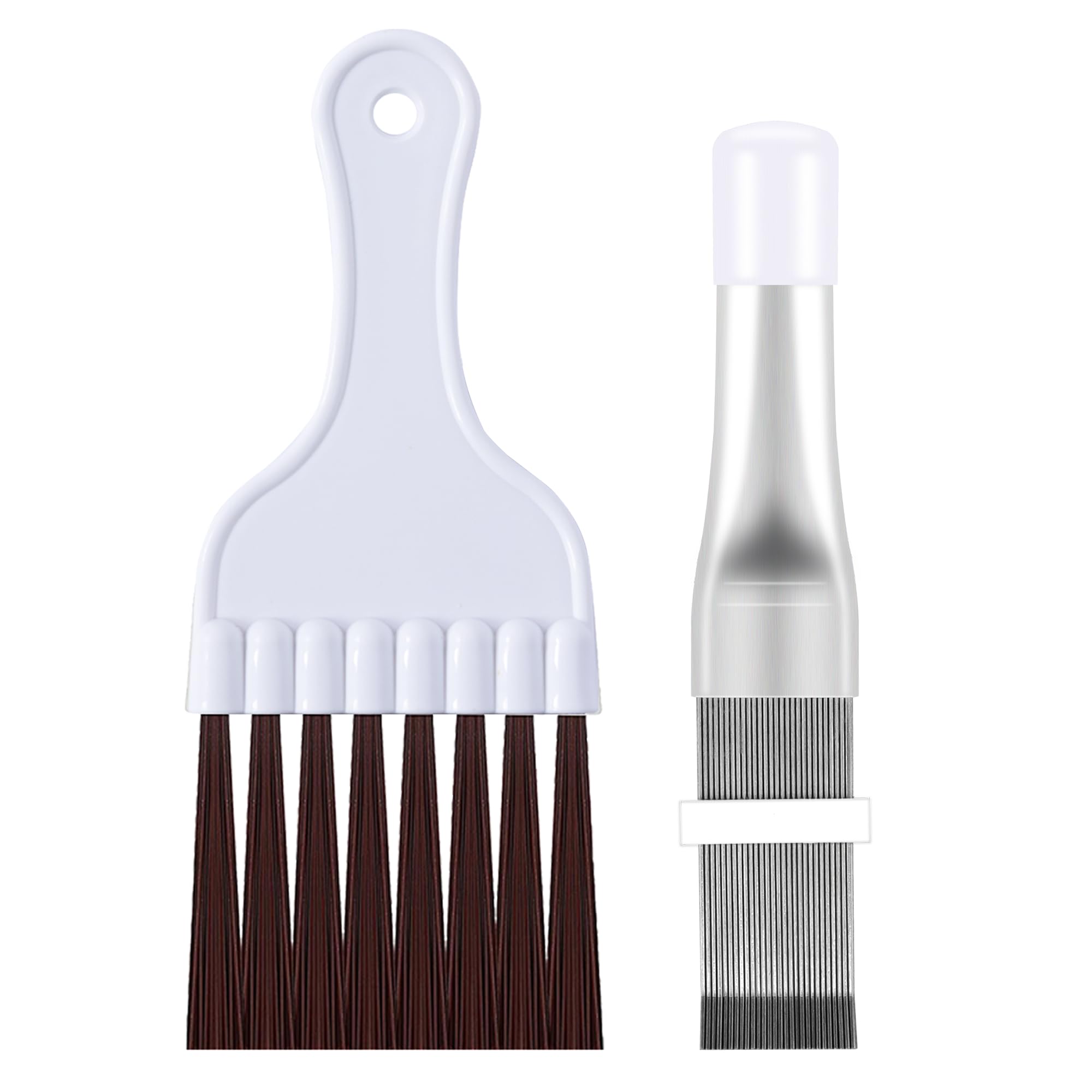 2 Pack Air Conditioner Fin Comb & HVAC Coil Straightener Tool - AC Radiator Cleaning Brush Kit for Condenser & Evaporator Coils | Perfect for HVAC Maintenance, Home AC Repair & DIY Cooling System Care