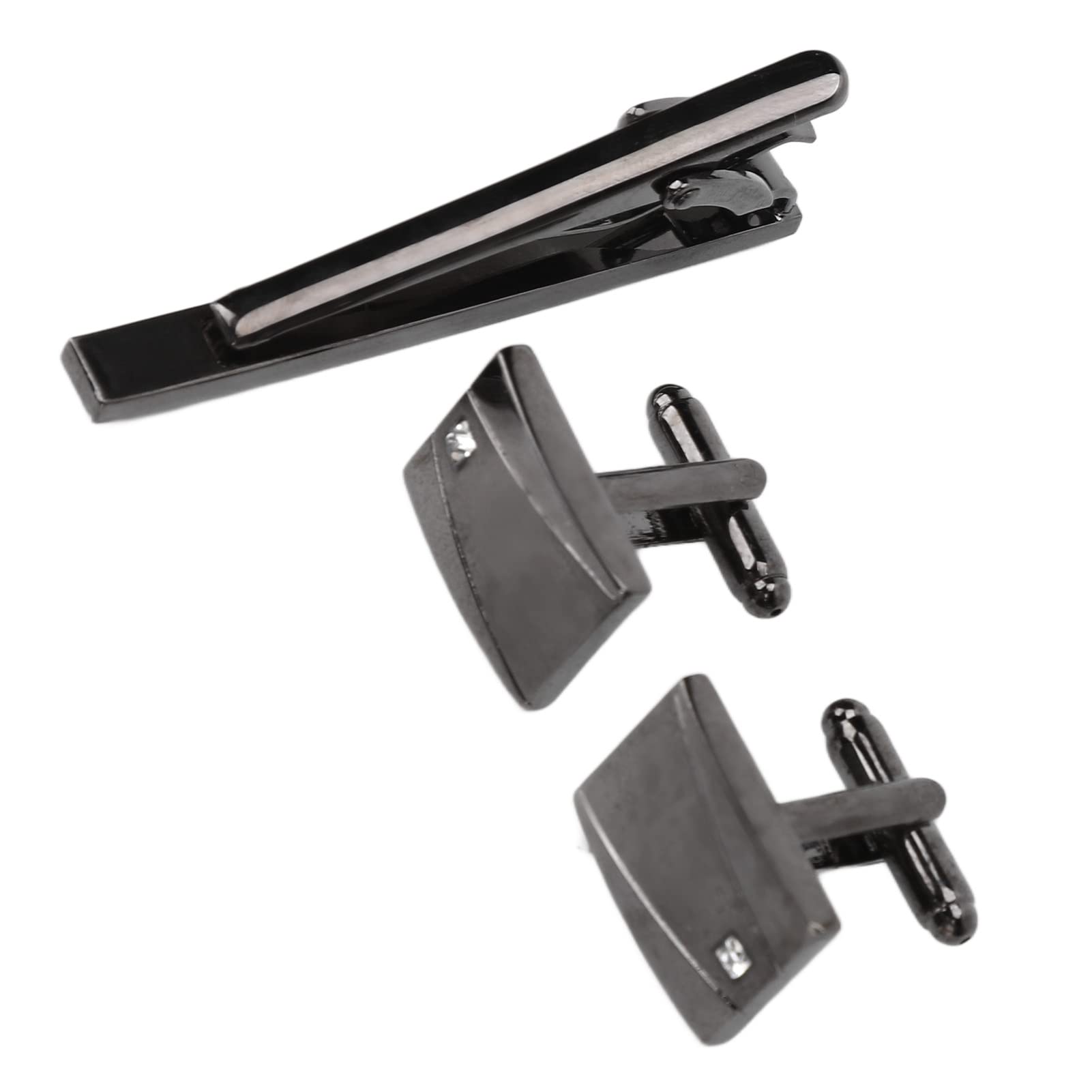 Stainless Steel Cufflinks and Tie Clip Set - Fade-Resistant, Durable & Elegant for Men | Perfect for Weddings, Parties & Formal Events