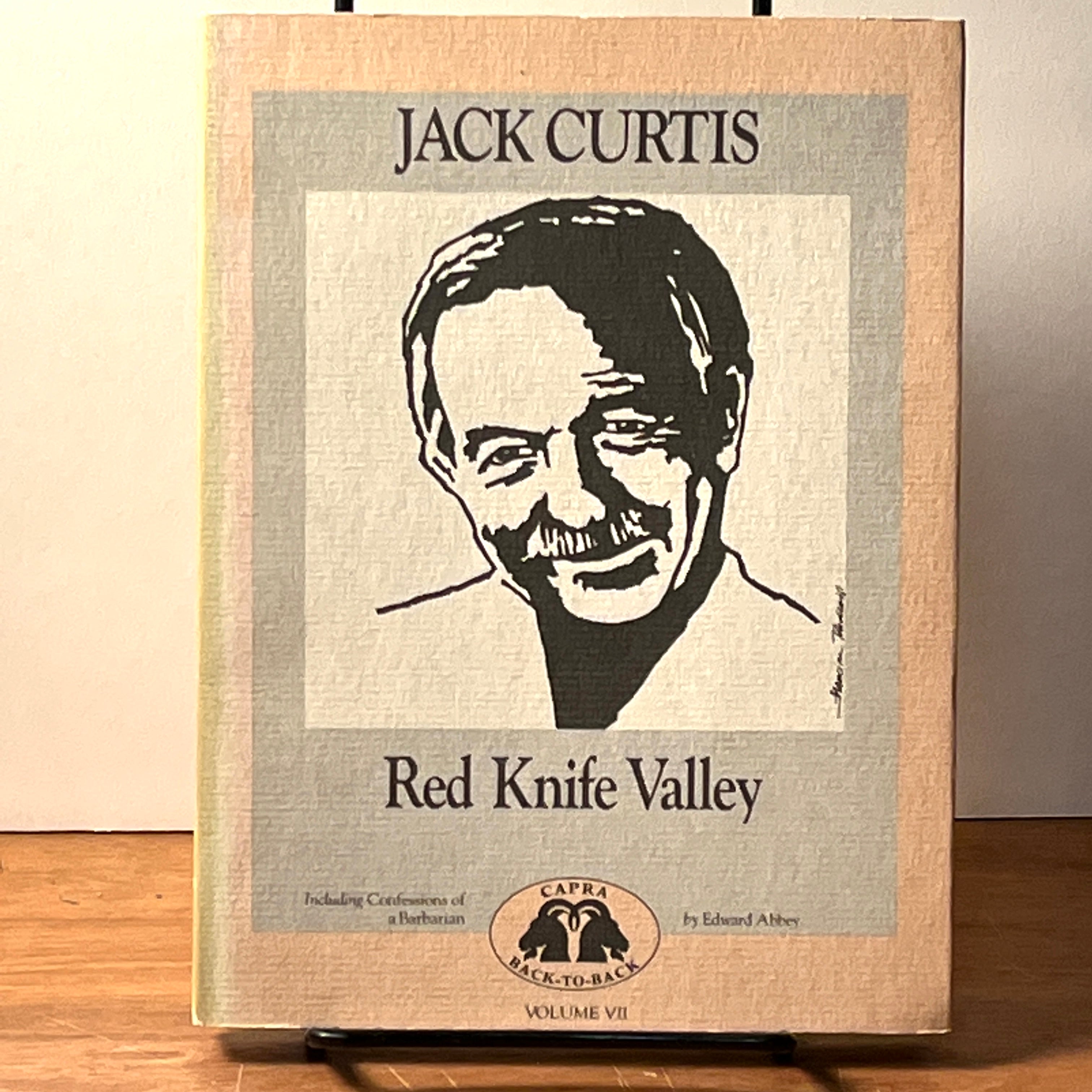 Red Knife Valley by Jack Curtis & Confessions of a Barbarian by Edward Abbey - Capra Back to Back 1986 Edition | Classic Adventure Books for Outdoor Enthusiasts & Nature Lovers