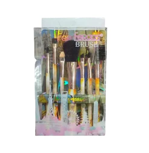 ZAUKY 5-Piece Professional Makeup Brush Set for Flawless Foundation, Blending, Contouring & Eyeshadow - Perfect for Everyday Makeup & Travel (Personal & Professional Use)