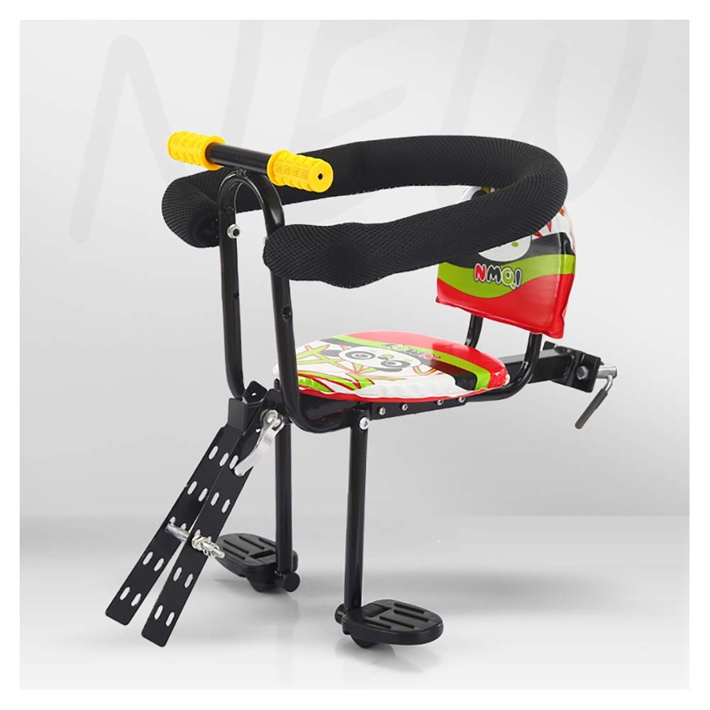 HLR Front Mount Child Bike Seat - Adjustable Pedals & Full Fence Safety Design for Mountain Bikes & Recreational Vehicles - Perfect for Family Cycling, Commuting & Outdoor Adventures