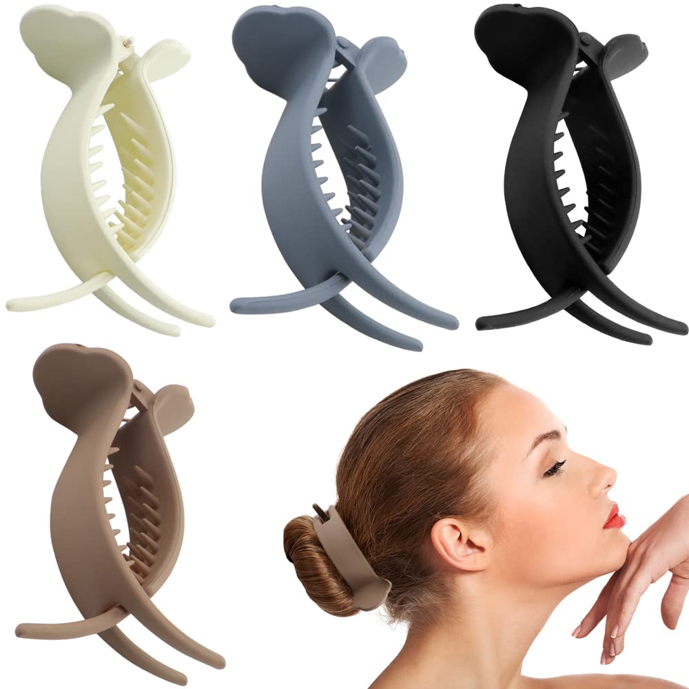 4 Pack Hair Braiding Tool Set - Fashion Hair Clips, Ponytail Maker, Bun Shapers & Braid Accessories for Styling - Perfect for DIY Hairstyles, Parties, Weddings & Daily Use