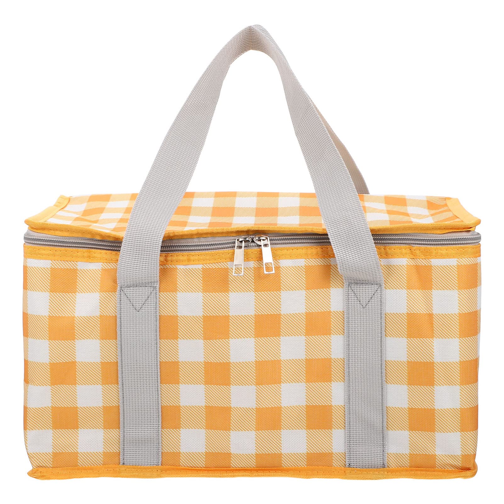 SHERCHPRY Insulated Food Delivery Bag - Thermal Pizza & Cake Carrier, Hot Cold Grocery Transport Bag for Camping, Catering, Restaurants - Yellow | Perfect for Food Delivery, Picnics & Outdoor Dining
