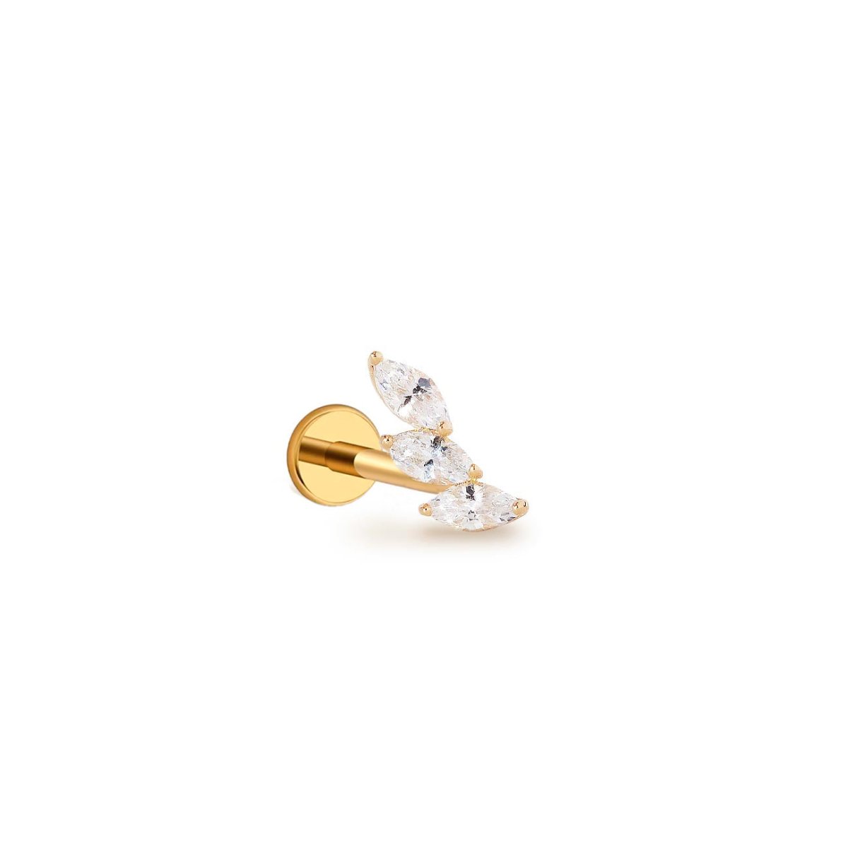 Tiny Marquise Curve Stud Earrings - Dainty & Elegant Jewelry for Women - Perfect for Everyday Wear, Parties & Special Occasions