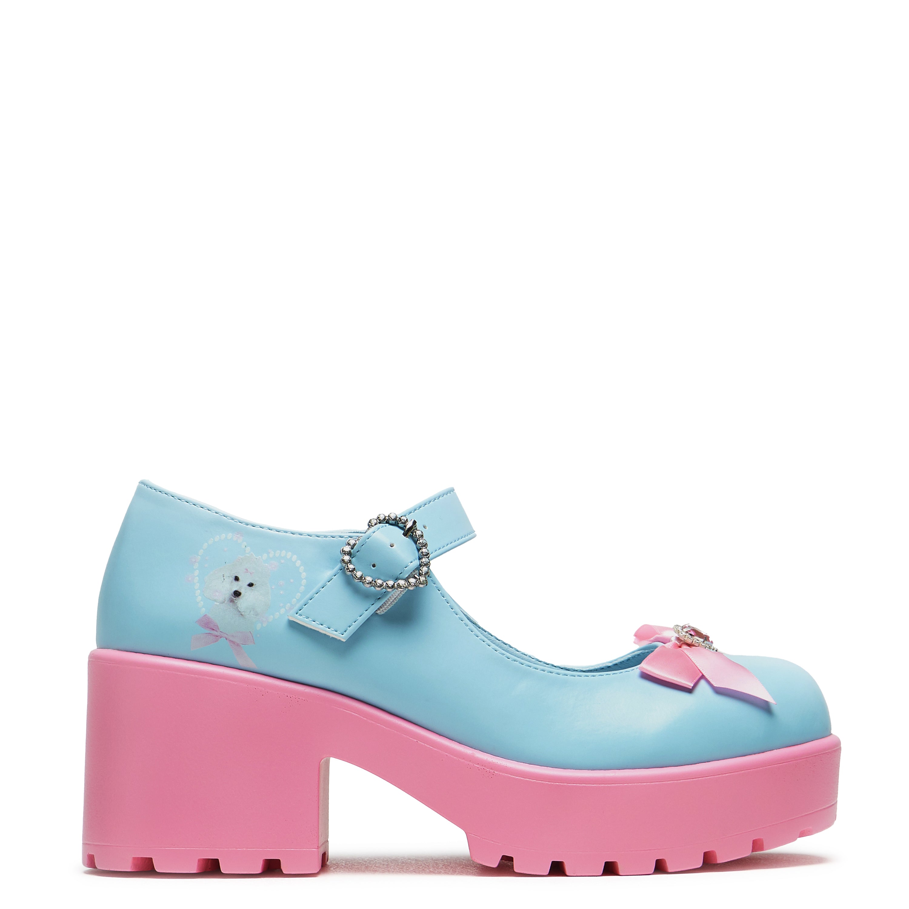 Tira Mary Janes Shoes - Poodle Princess Edition | Cute & Comfortable Flats for Women | Perfect for Casual Wear, Office & Special Occasions