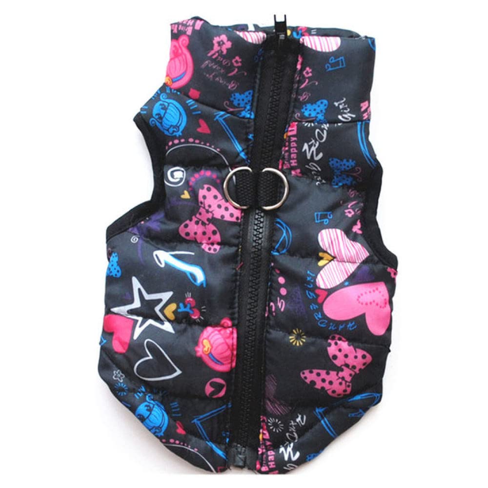 HUANSUN Winter Dog Jacket for Small Dogs - Warm Padded Cotton Pet Coat, Puppy Vest Outfit for Cold Weather - Perfect for Outdoor Walks and Indoor Comfort