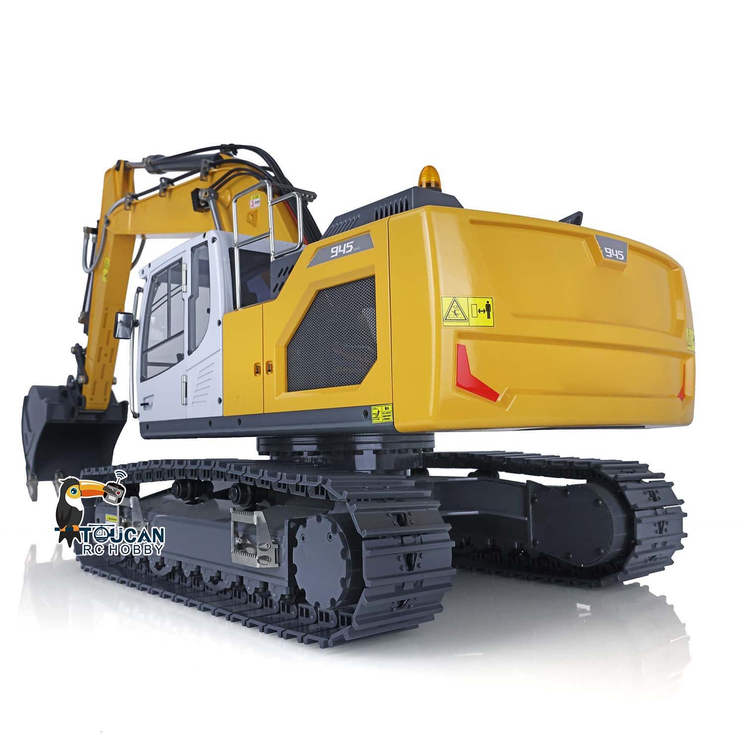 1/14 Scale Metal R945 RC Hydraulic Excabator - Ready-to-Run Radio Controlled Construction Toy with Realistic Sound & Light Effects (800x265x240mm) - Perfect for Construction Enthusiasts, DIY Model Builders, and RC Hobbyists