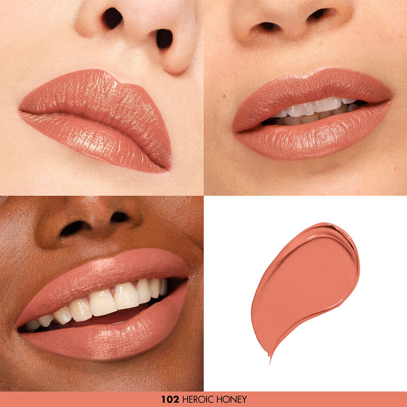 102 Heroic Honey Rouge Artist For Ever - Long-Lasting Matte Lipstick for Women, Vegan & Cruelty-Free - Perfect for Date Night, Parties & Everyday Wear