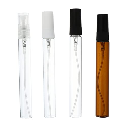FOMIYES 20 Pack 10ml Empty Refillable Perfume Spray Bottles - Travel Size Portable Atomizer for Essential Oils, Makeup Setting Spray & DIY Skincare