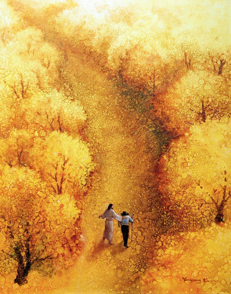 By Your Side - Heartwarming Art Print by Yongsung Kim | Christian Home Decor, Wall Art for Living Room & Bedroom | Perfect Gift for Weddings, Anniversaries & Housewarming