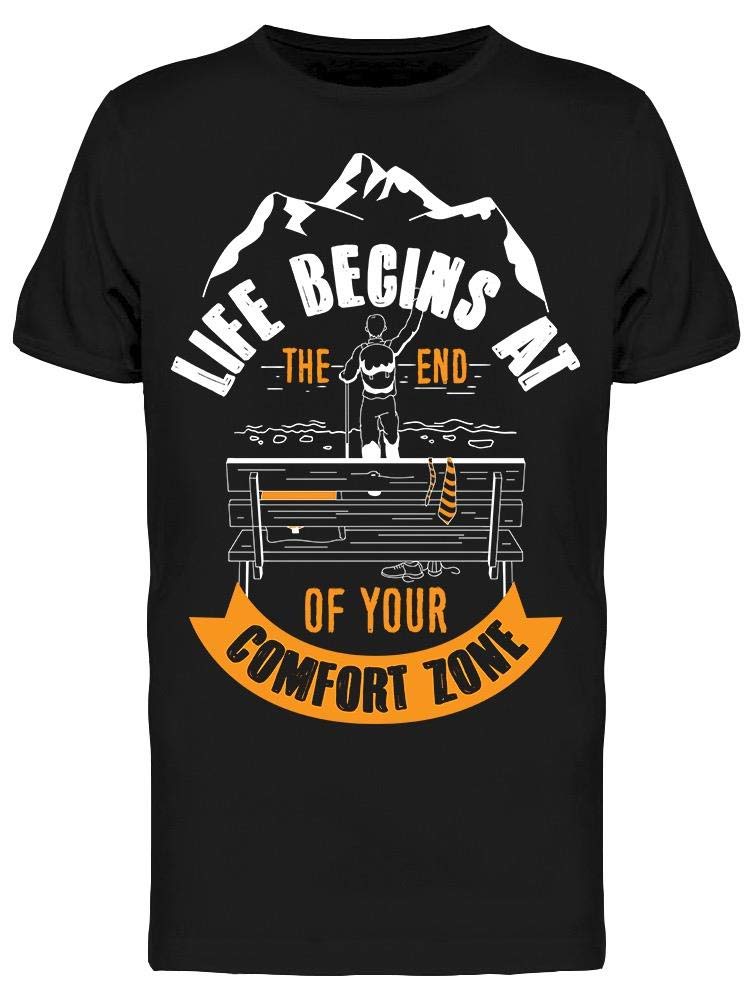 Men's Comfort Zone Tee - Soft Cotton T-Shirt for Casual Wear & Everyday Outfits | Gym, Travel, Lounge