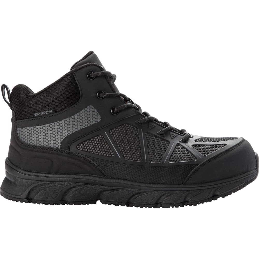 Propet Men's Seeley Hi Round Toe Work Safety Shoes - ASTM F2413-11 Certified, Slip Resistant & Comfortable for Construction, Warehouse & Industrial Work