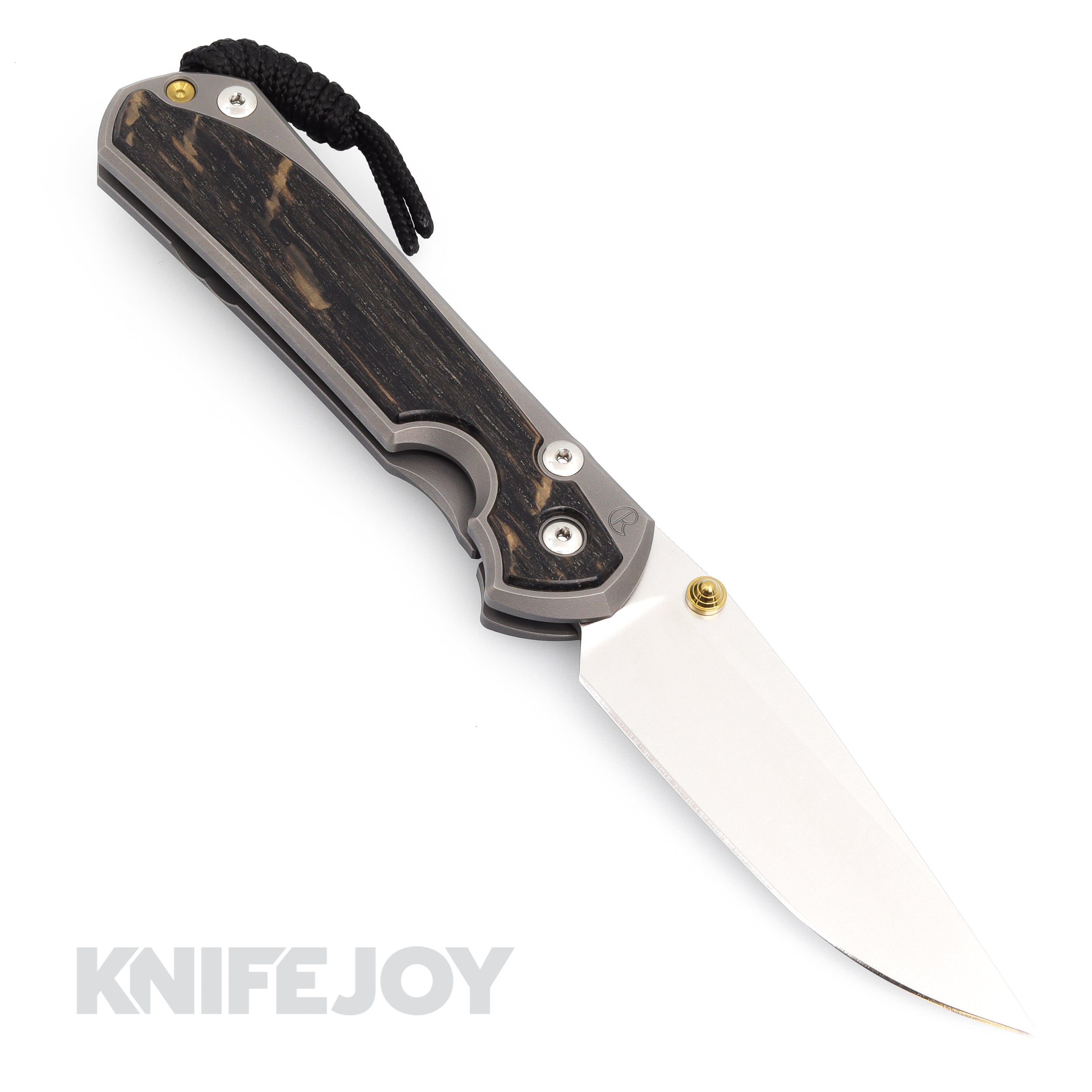 Chris Reeve Knives Large Sebenza 31 LH Drop Point Magnacut Blade with Bog Oak Inlay Matte Handles - Premium EDC Folding Knife for Outdoor, Camping & Survival Gear