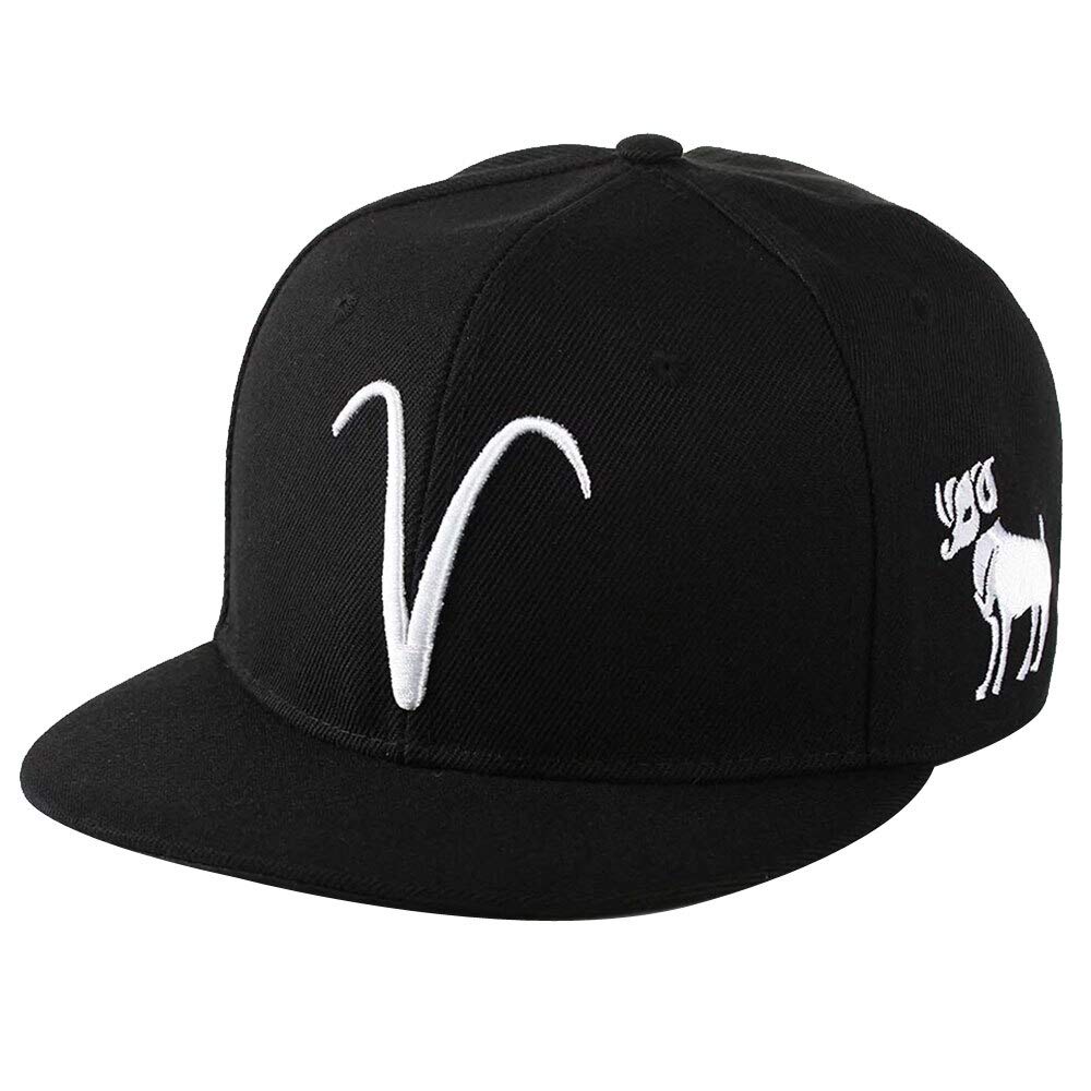 12 Zodiac Constellation Snapback Baseball Caps for Men & Women - Stylish Adjustable Hats for Outdoor Sports, Casual Wear & Fashion Accessories