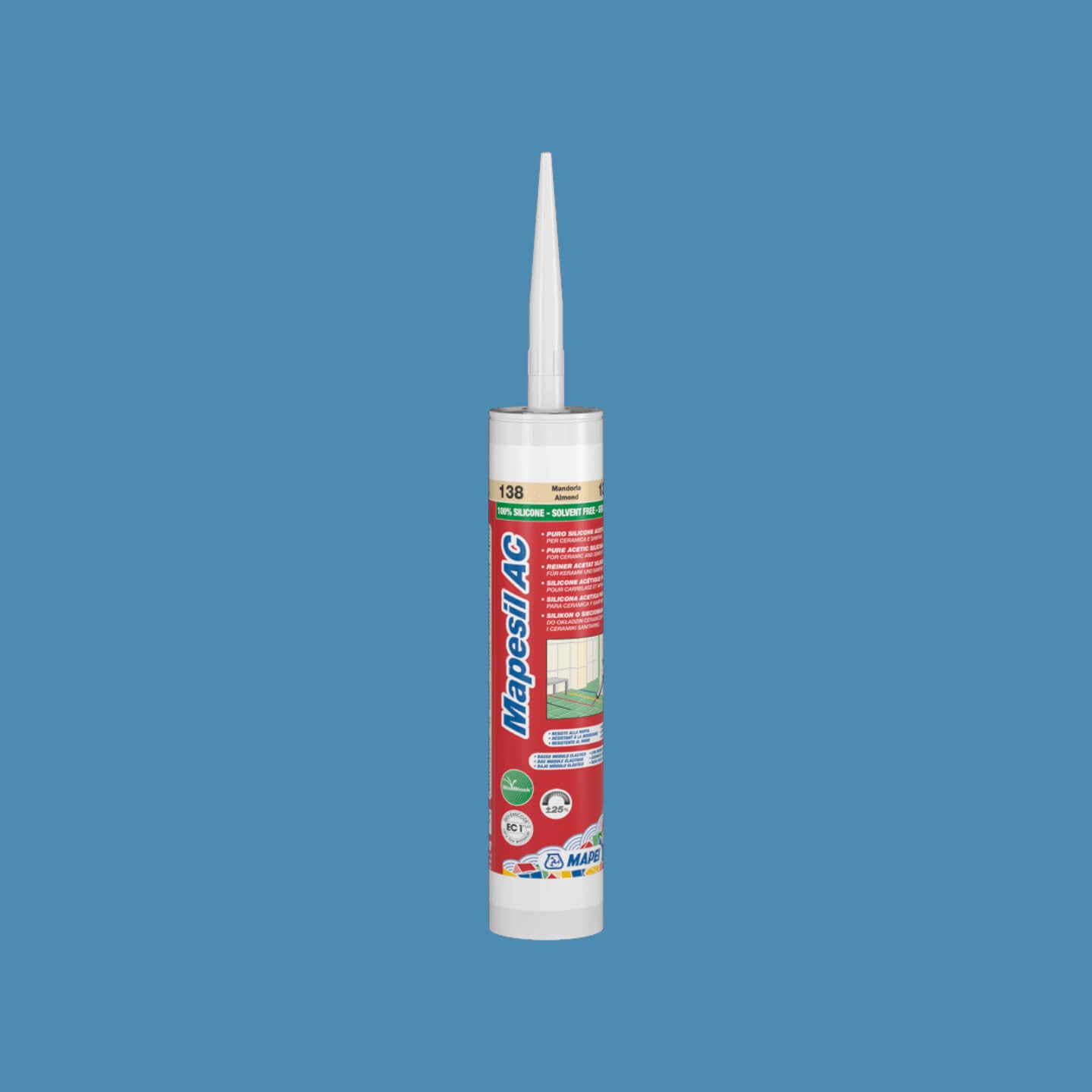 Mapei Silicone AC 167 310ml Aviation Grade Sealant - High Temperature Resistant Adhesive for Aircraft, Automotive & Marine Applications