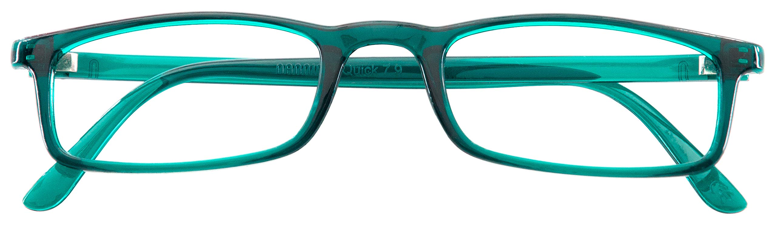 Nannini Quick 7.9 Reading Glasses +1.50 Magnification - Stylish Bottle Green Frame for Men & Women - Perfect for Reading Books, Using Smartphones, and Close-Up Work