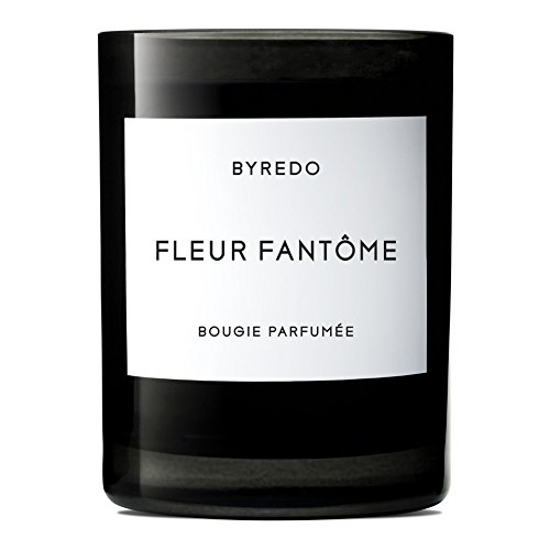 BYREDO Fleur Fantome Scented Candle 8.4 oz - 60 Hour Burn Time - Luxury Home Fragrance for Bedroom, Bathroom & Living Room Decor