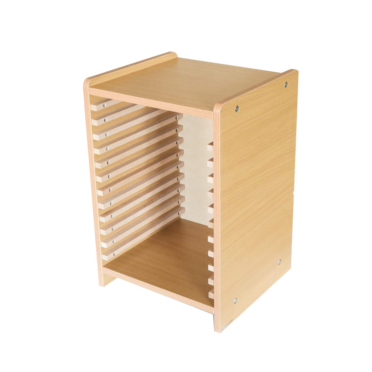Montessori Dressing Frames Cabinet - Wooden Wardrobe for 12 Frames, Kids Learning Activity, Toddler Educational Toy | Perfect for Preschool Classroom, Daycare & Homeschooling