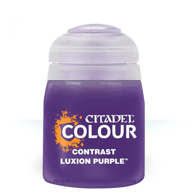 Citadel Contrast Luxion Purple - High-Quality Miniature Paint for Warhammer & Tabletop Gaming - Perfect for Base Coating, Detailing & Layering