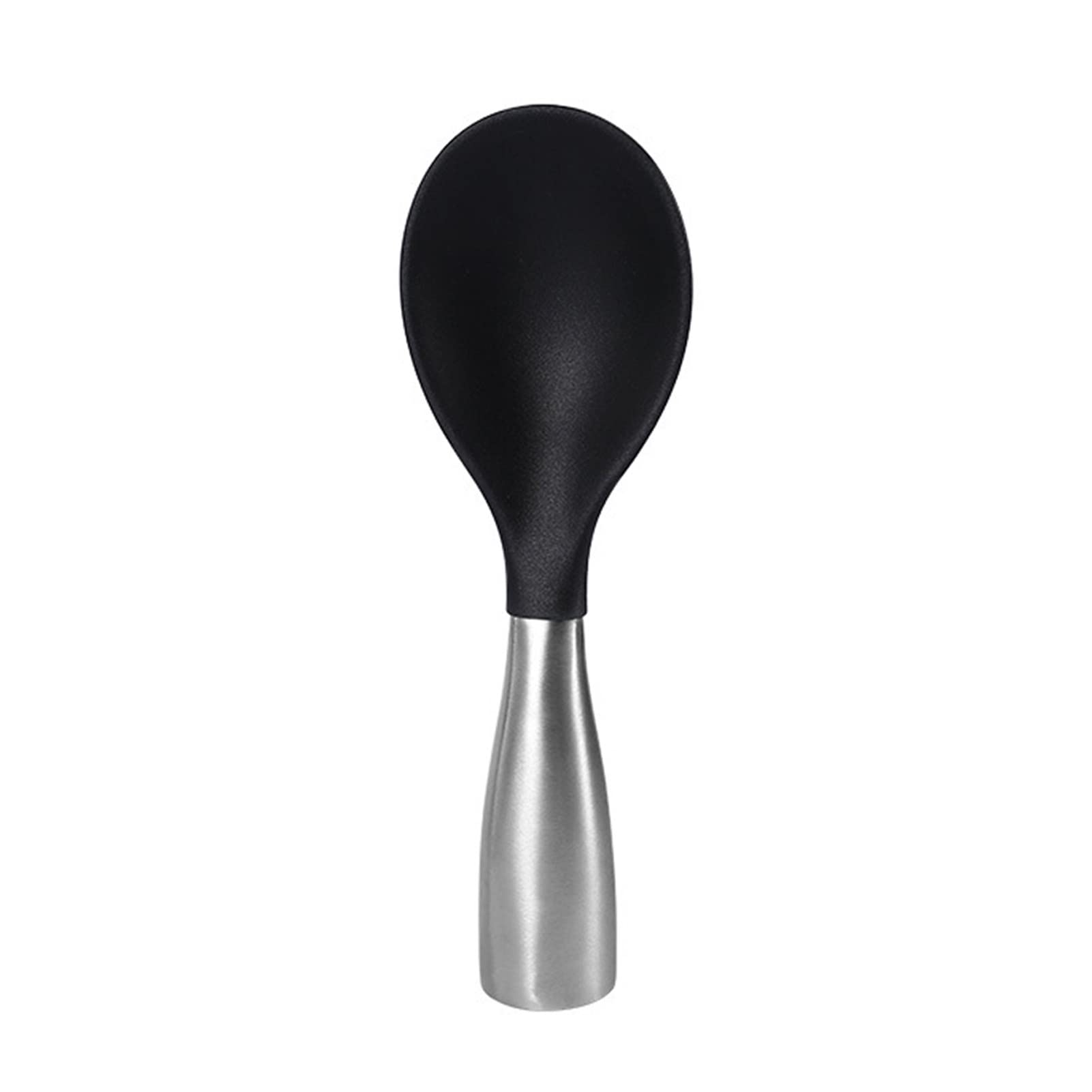 Premium Stainless Steel Rice Spoon - Round Edge, Heat-Resistant & Durable Rice Paddle for Cooking, Serving - Perfect for Home Kitchens, Restaurants & Asian Cuisine