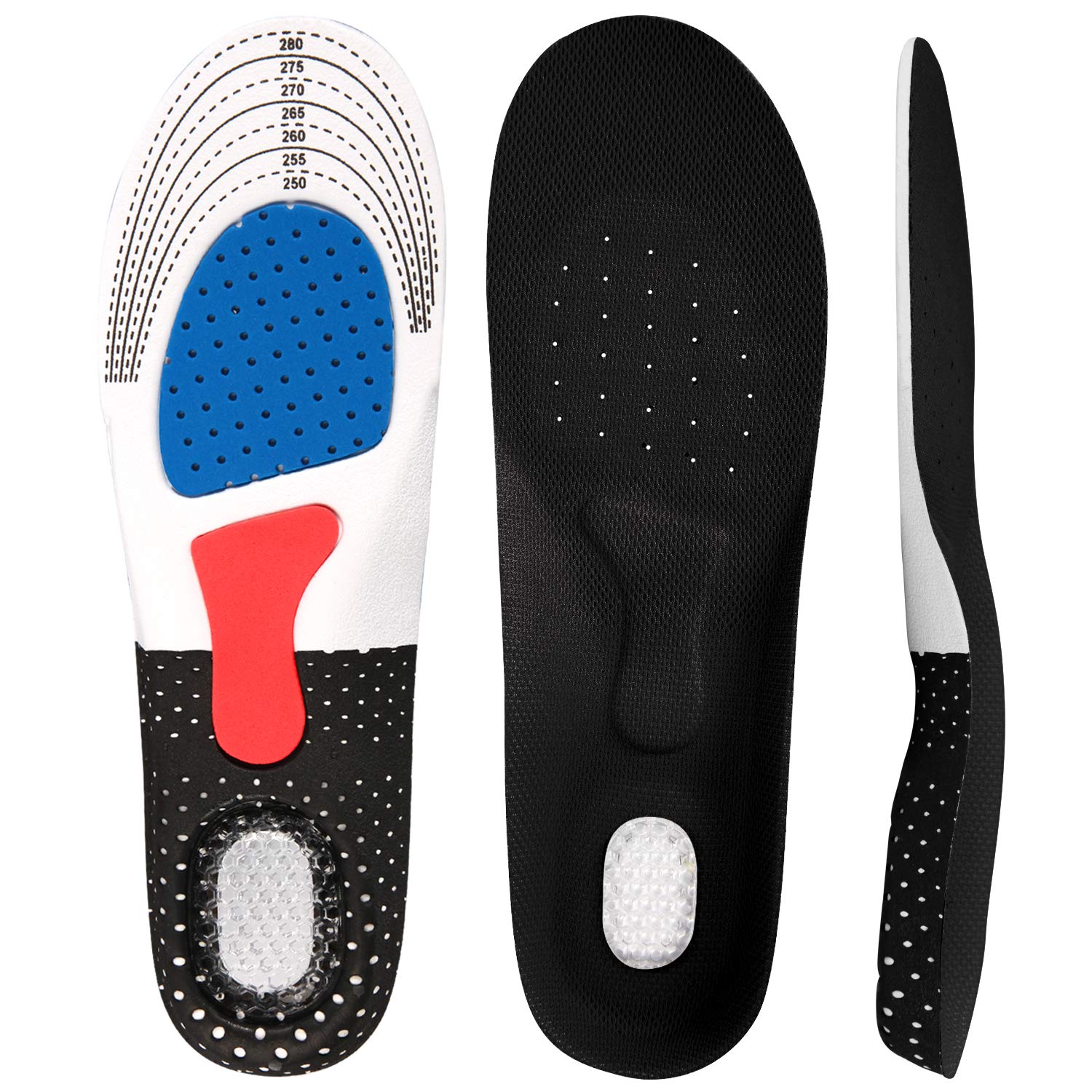 **Orthotic Shoe Insoles for Men & Women - Plantar Fasciitis Relief, Shock Absorbing & Anti-Fatigue Arch Support for Walking, Running & Sports - Perfect for Work, Travel & Daily Comfort**