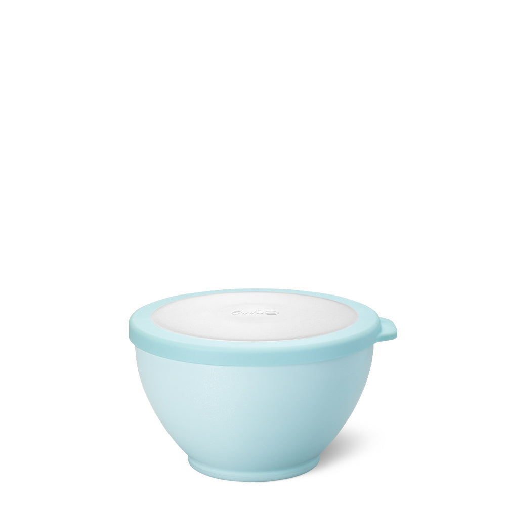 Shimmer Aquamarine Lunch Bowl Set - 60oz BPA-Free, Microwave & Dishwasher Safe - Perfect for Office, School, Picnics & Meal Prep