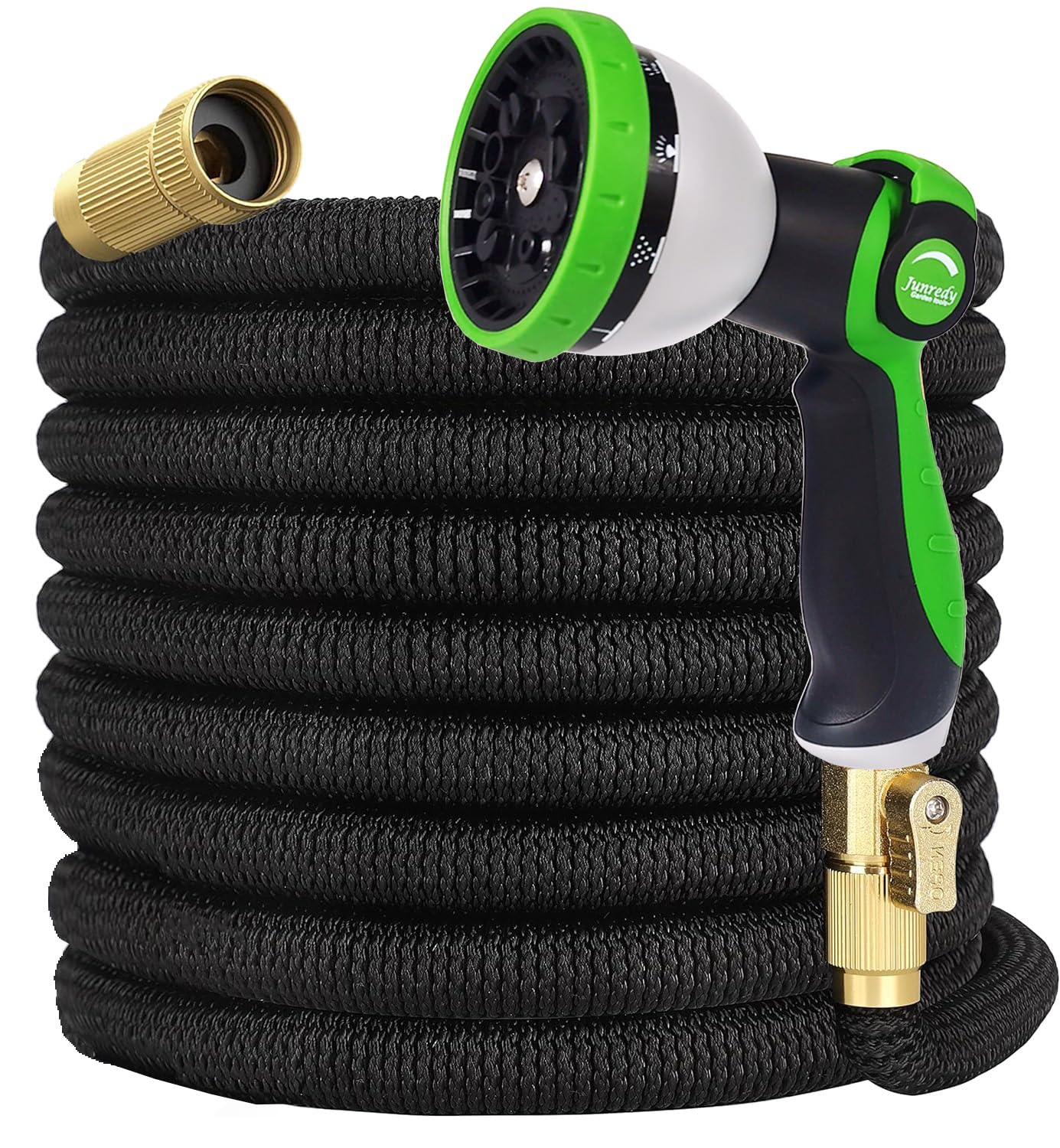 50ft Expandable Garden Hose - Lightweight & No-Kink Flexible Water Hose with 10-Function Spray Nozzle - 3/4