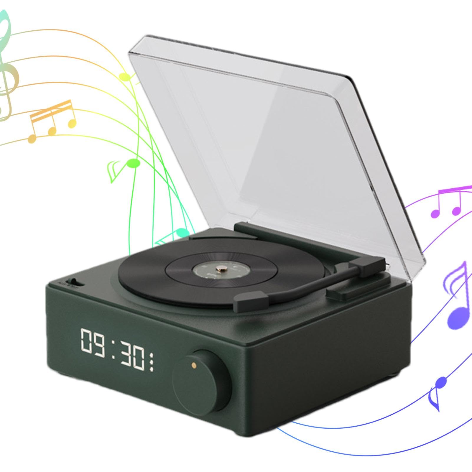 Wireless Turntable with Smart Speakers for Travel, Yard, and Outdoor Activities – Portable Record Player for Home, Parties, and Camping