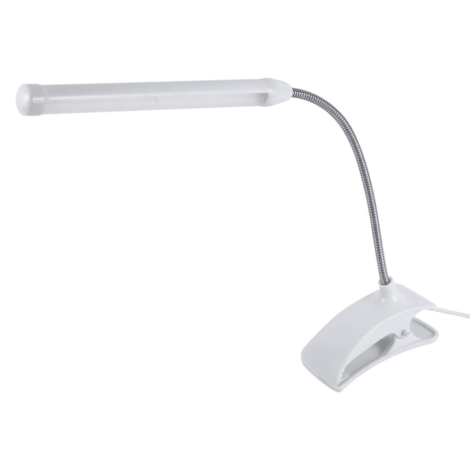 Haofy USB Rechargeable LED Clip On Reading Light - Adjustable Book Light for Bedside, Desk & Study - Portable Reading Lamp for Books, Kindles & Night Reading (White)
