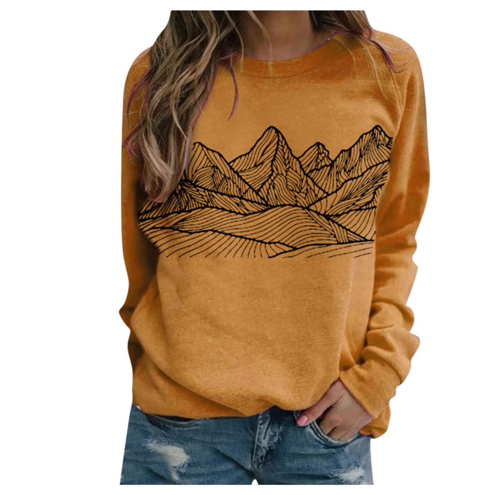 Plus Size Women's Letter Print Oversized Sweatshirt - Long Sleeve Round Neck Casual Loose Tops for Everyday Comfort and Style