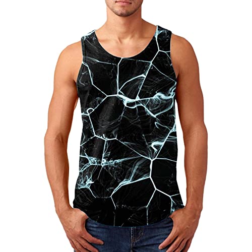 Cookinty Men's Workout Tank Tops - Quick Dry Gym Shirts, Sleeveless Athletic T-Shirts for Summer - Slim Fit Vest for Running, Training & Outdoor Activities