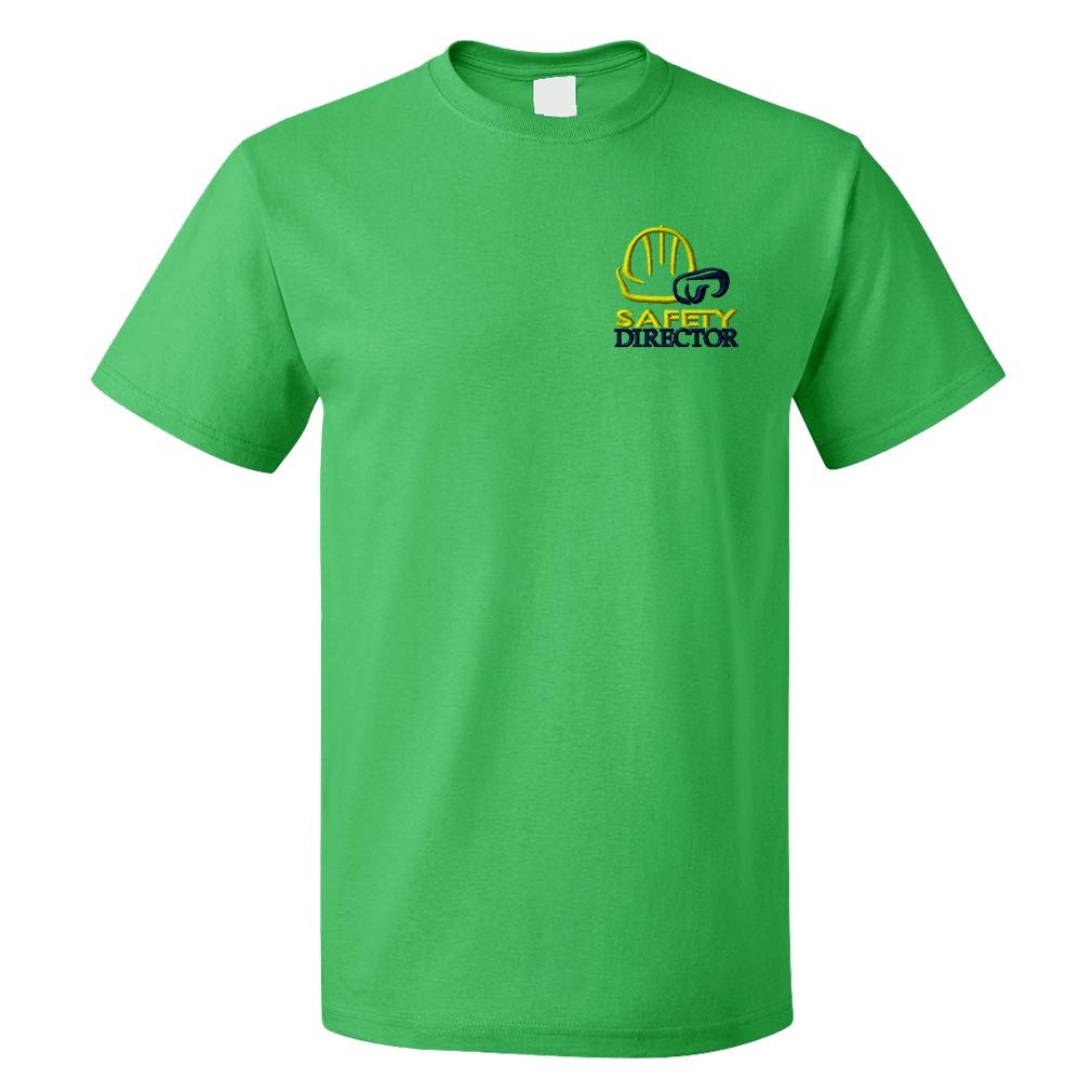 Funny Safety Director Graphic T-Shirts for Men - Construction Worker Cotton Tee - Perfect for Work, Gifts & Casual Wear