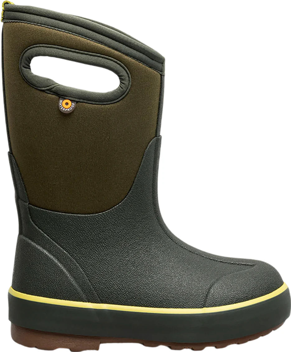 BOGS Dark Green Classic II Waterproof Winter Boots for Men & Women - Warm Insulated Snow Boots for Hiking, Hunting, and Outdoor Adventures