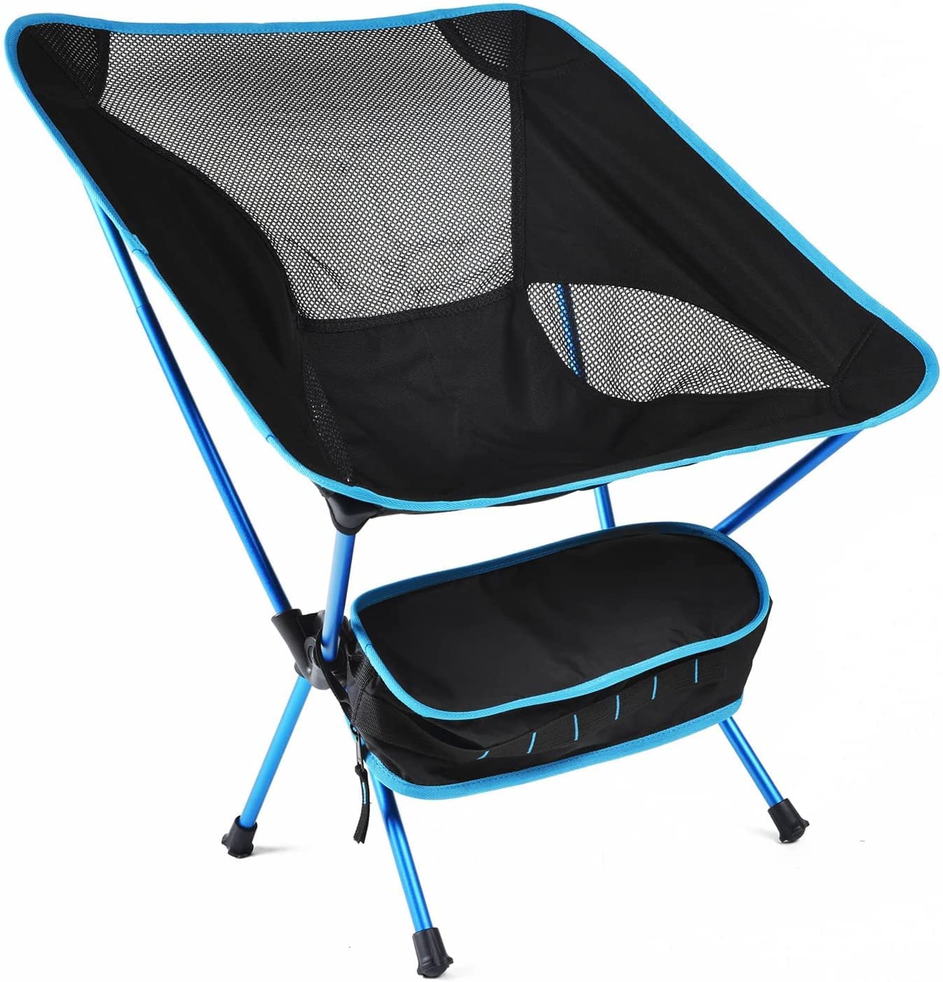 Ultralight Portable Folding Camping Chair with Carry Bag - Compact Outdoor Lawn Chair for Picnic, Travel, Hiking, Fishing & Beach - Durable Camp Stool for Backyard, Park & Tailgating