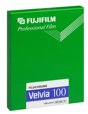 Fujichrome Velvia 100 4x5 Color Slide Film - 20 Sheets Pack - Professional Landscape & Nature Photography Film for Stunning Color Saturation