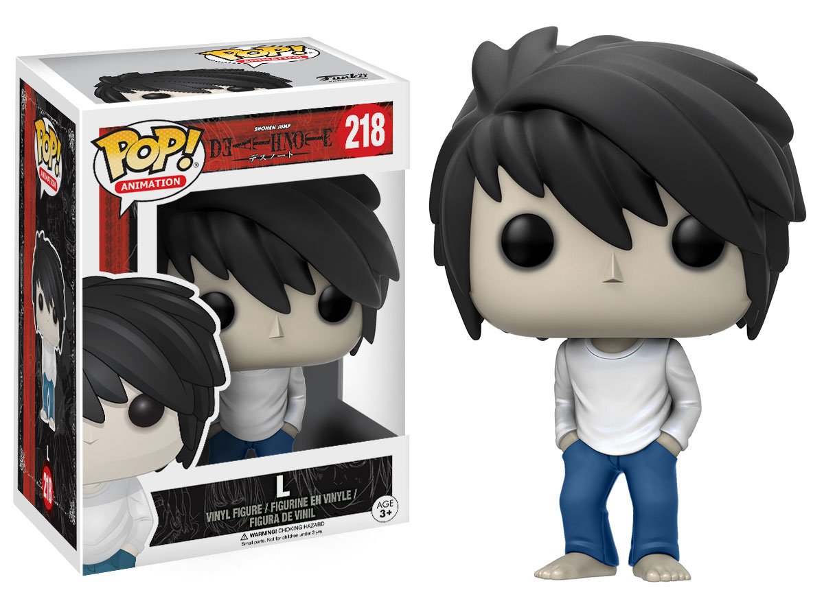 Death Note L #218 Pop Vinyl Figure - Anime Collectible for Fans | Perfect for Display, Gifts & Anime Collections