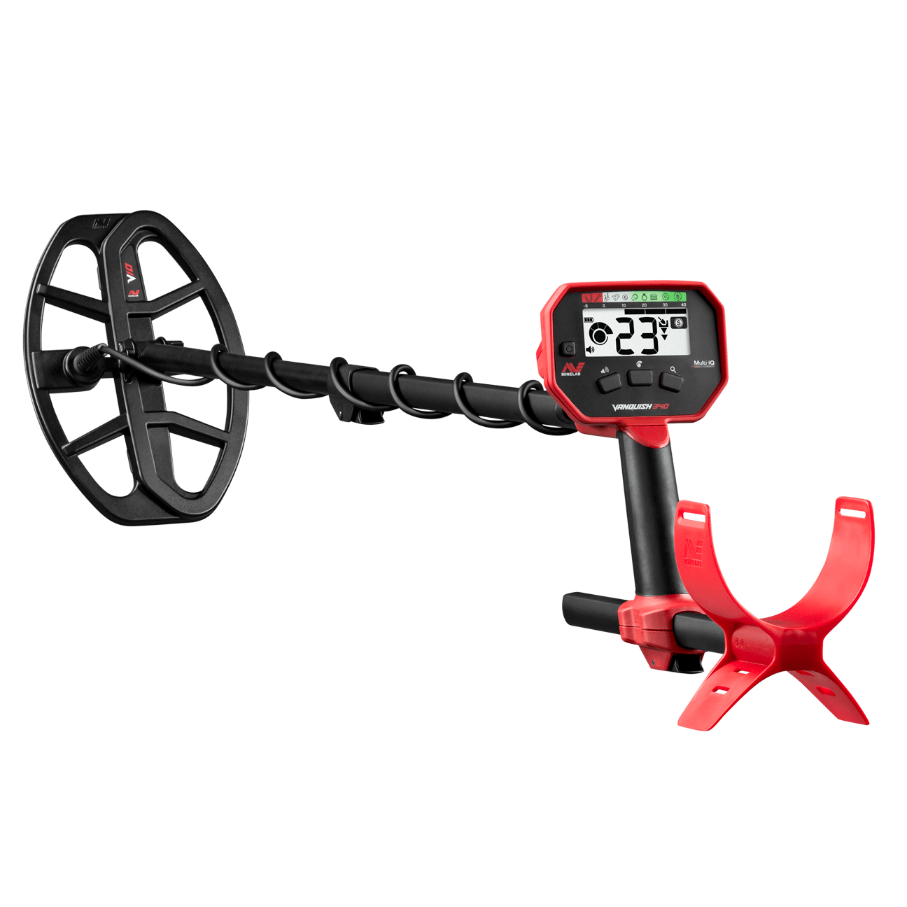 Minelab Vanquish 340 Metal Detector for Adults & Kids - Waterproof Coil, Lightweight Design - Perfect for Beach, Park & Treasure Hunting Adventures