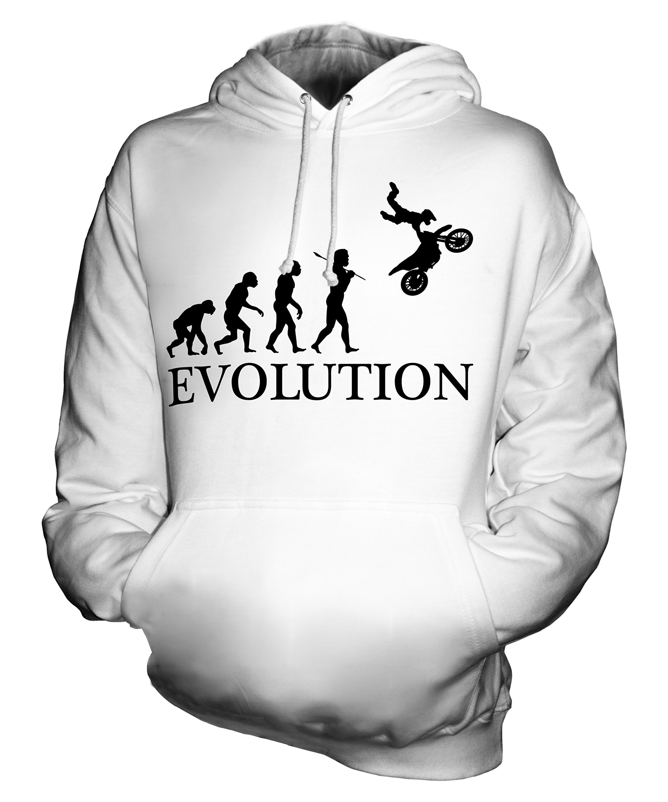 Unisex Motocross Stunt Evolution Hoodie for Men & Women - Perfect for Motorcycle Riding, Racing & Outdoor Adventures