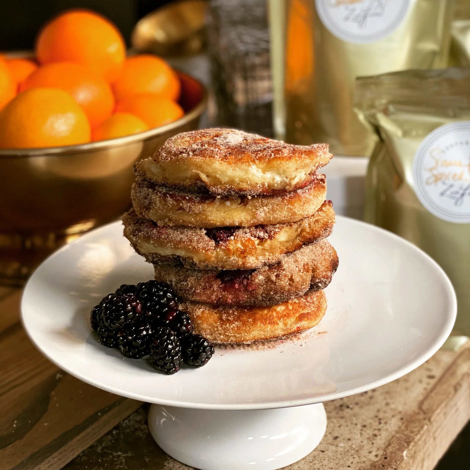MAISON ZOE FORD Crispy Cinnamon Doughnut Pancake Mix - Easy Homemade Breakfast & Dessert Kit for Family Brunch & Holiday Baking
