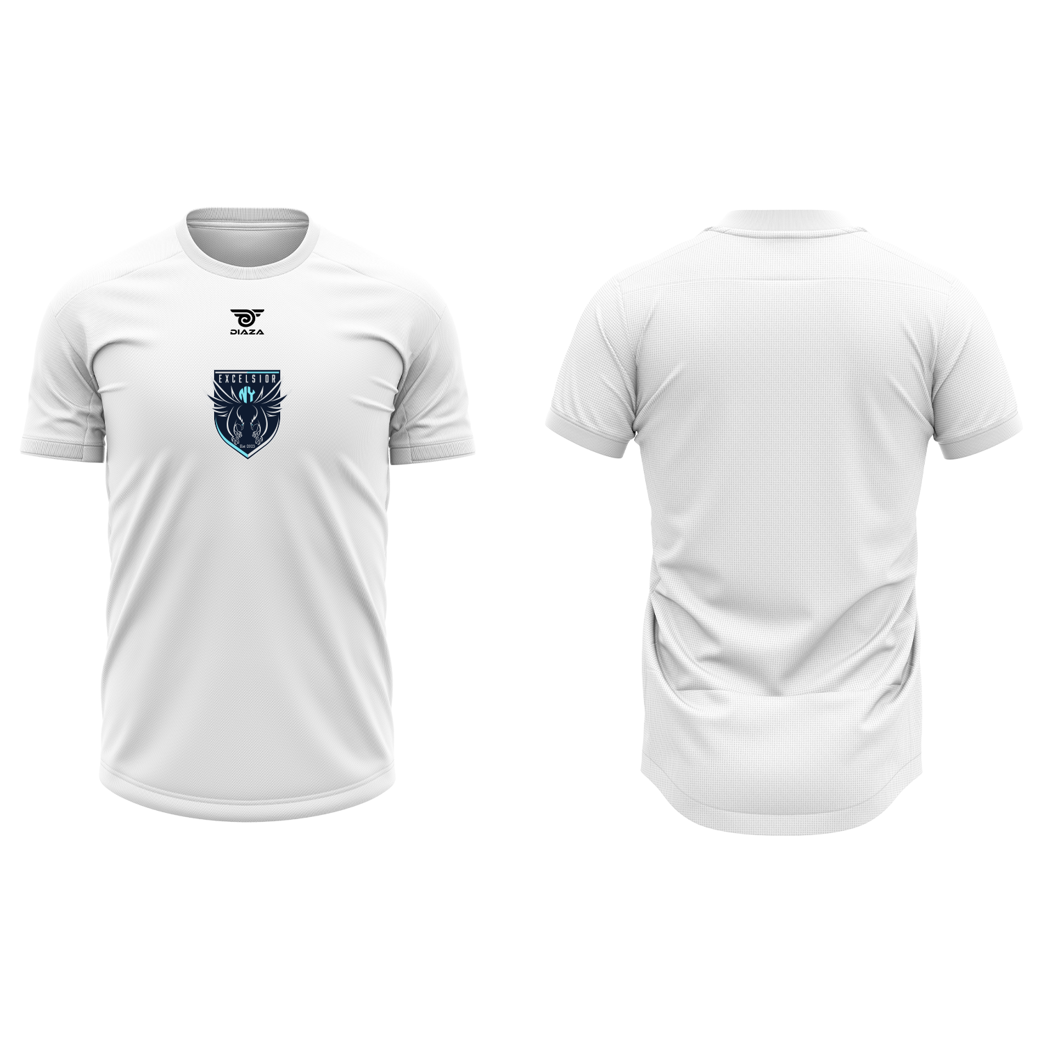 Excelsior Dipro Navy and White T-Shirt for Men - Comfortable Casual Wear for Everyday Outfits and Street Style