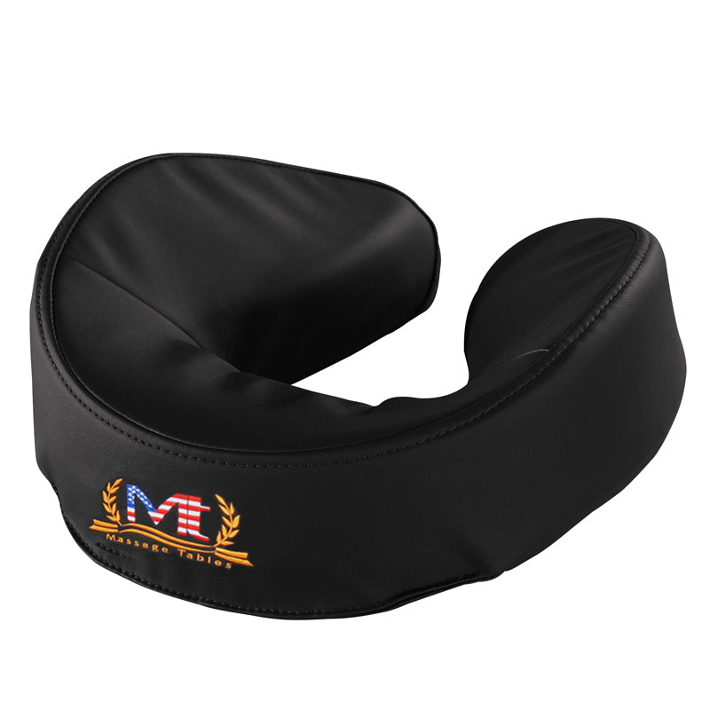Universal Massage Face Cushion Pillow for Massage Tables - Black | Ergonomic Support for Facials, Spa & Chiropractic Treatments | Comfortable Headrest for Massage Therapy & Relaxation
