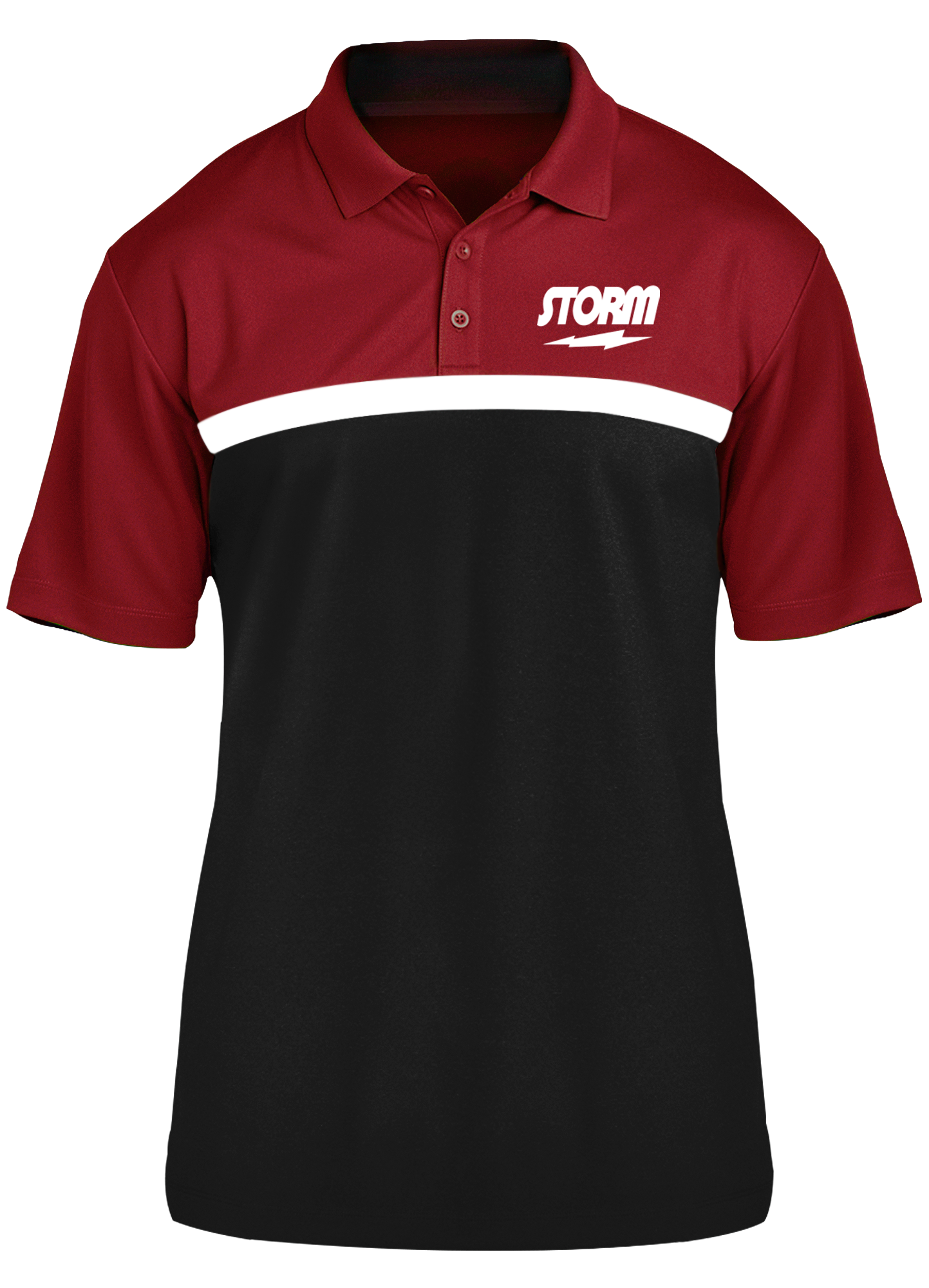 Track Competitor Polo Shirt - Red, White & Black Colors | Men's Casual & Athletic Wear for Golf, Tennis & Everyday Style