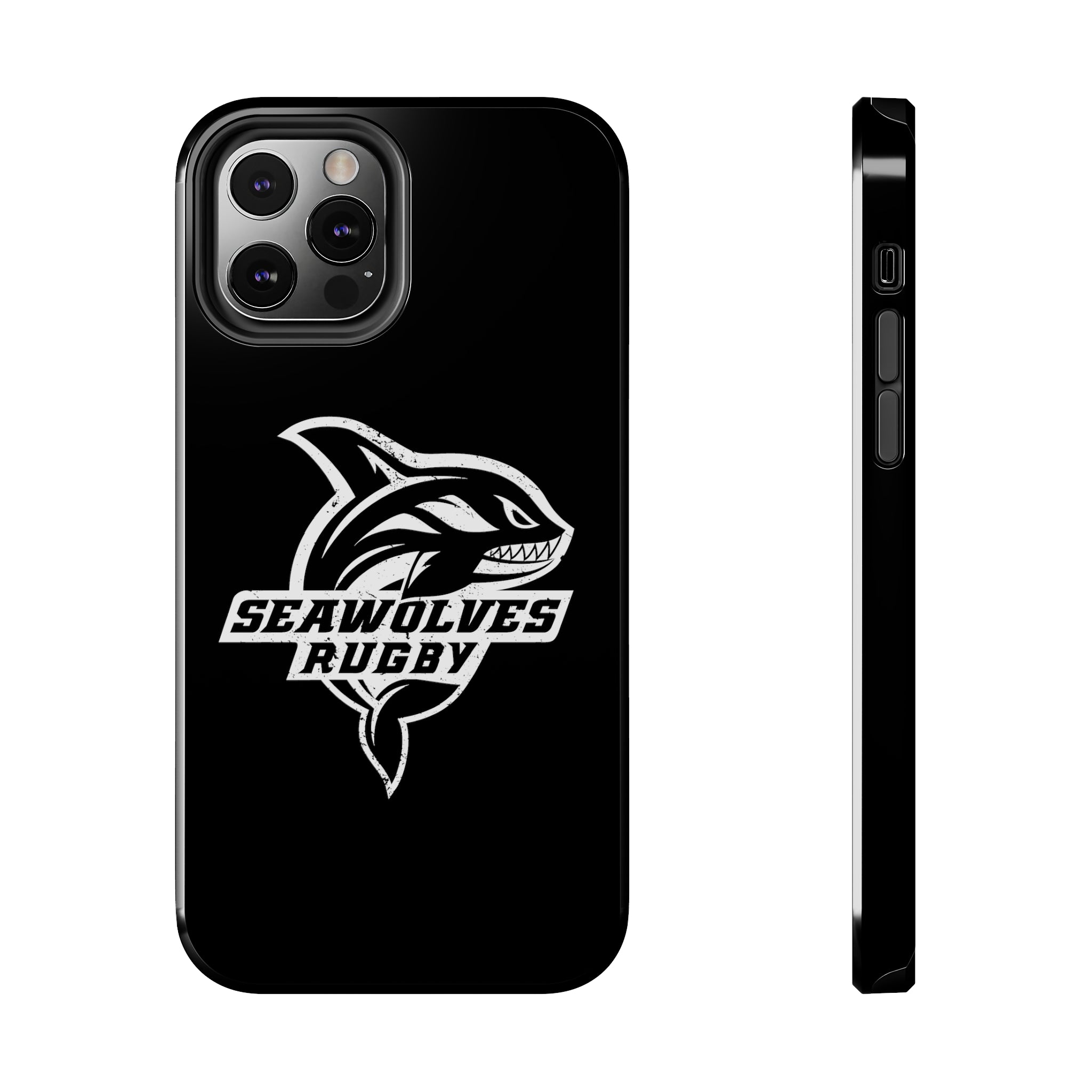 Seawolves Black Rugged Phone Case - Durable & Shockproof Protection for iPhone & Android - Perfect for Outdoor, Sports & Daily Use