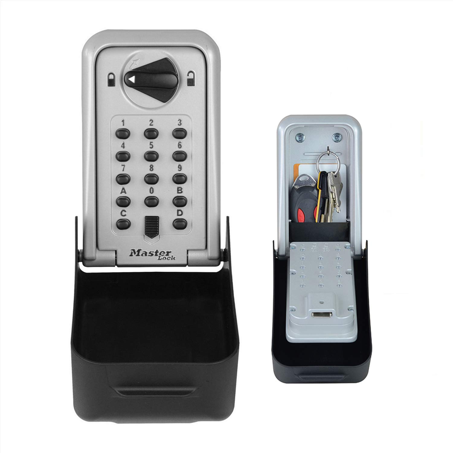 Master Lock 5426EURD Extra Large Wall Mounted Key Safe - Police Approved & Certified Secure Key Lock Box for Home, Office & Outdoor Use