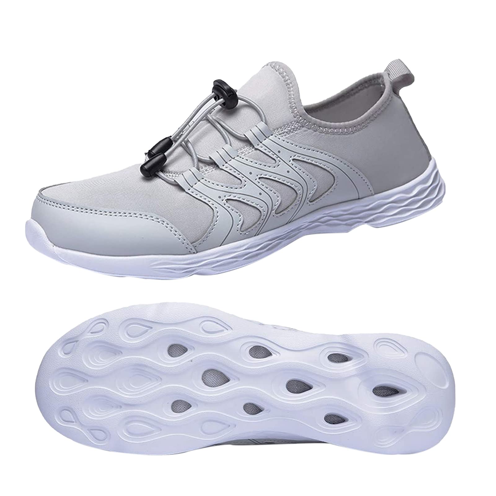 Men's Quick Dry Water Shoes - Lightweight Slip-On Athletic Water Sport Walking Shoes for Beach, Pool, and Outdoor Adventures