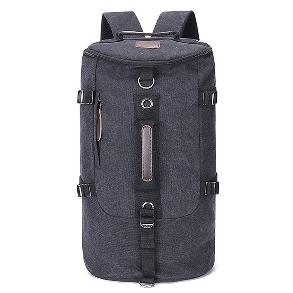 Durable Large Capacity Camping Backpack for Hiking, Travel & Outdoor Adventures - Lightweight Portable Daypack for Men & Women - Perfect for Camping Trips, Trekking & Daily Use (Black)