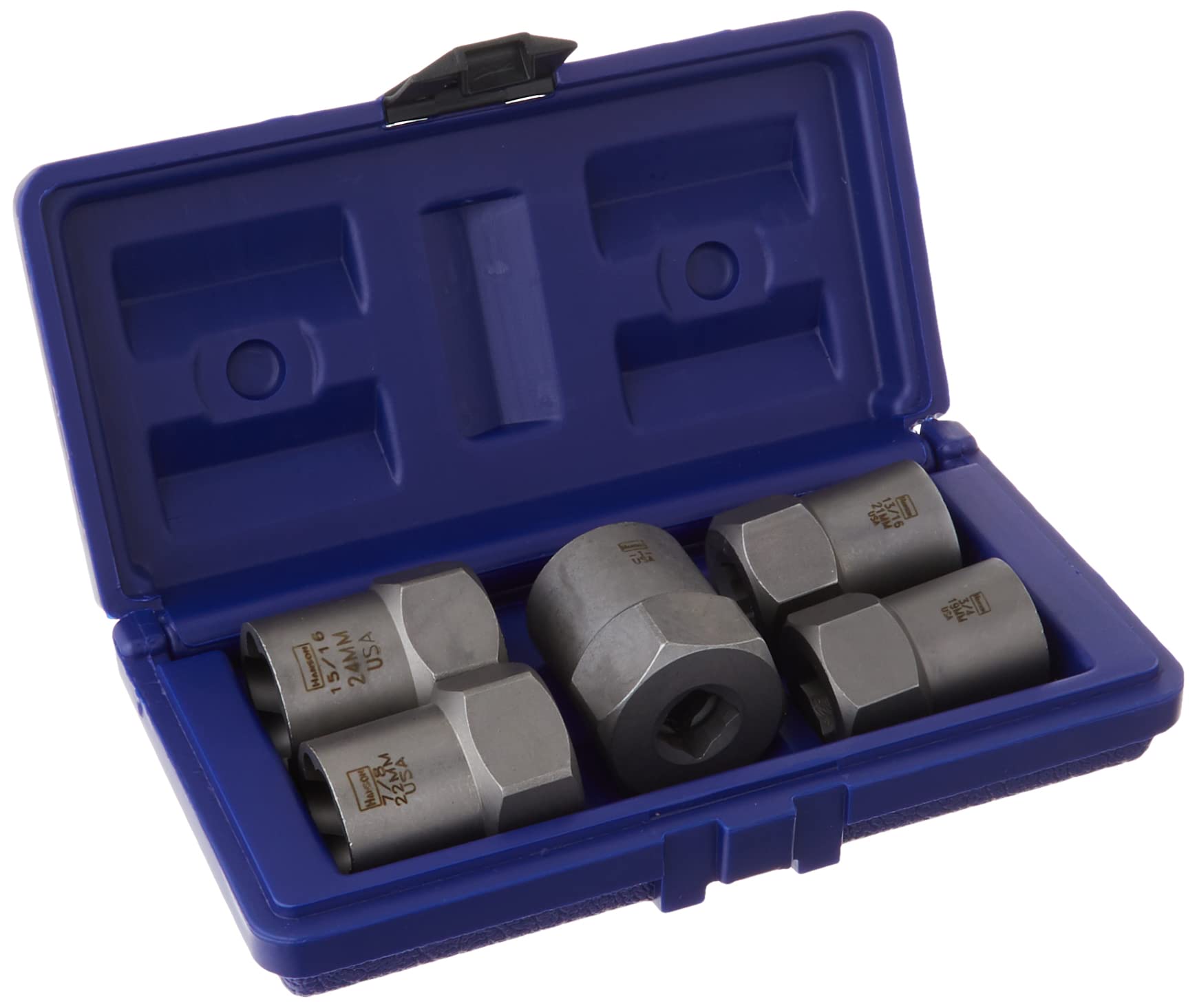 IRWIN HANSON 5-Piece Lugnut Extractor Set (54125) - Remove Stubborn Lug Nuts Easily for Car Repair & Tire Changes