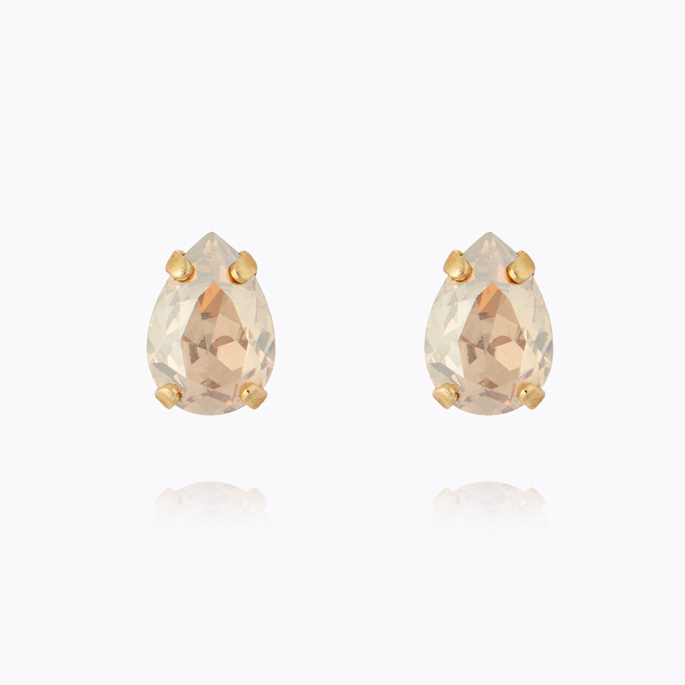 Elegant Petite Drop Earrings in Golden Shadow - Perfect for Weddings, Parties & Everyday Wear