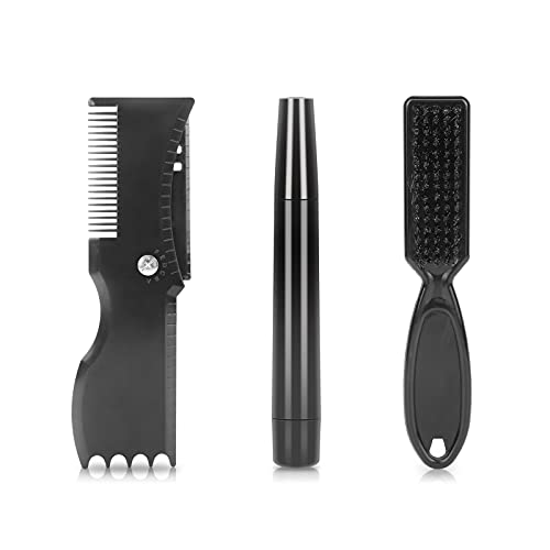 Beard Shaping Tool for Men - Professional Mustache & Facial Hair Grooming Kit - Perfect for Home, Travel & Salon Use