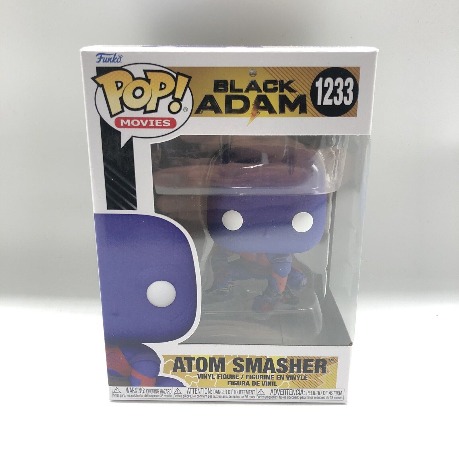 Black Adam Atom Smasher #1233 Funko Pop Vinyl Figure - Collectible DC Comics Movie Merchandise - Perfect for Display, Gifts & Pop Culture Collections